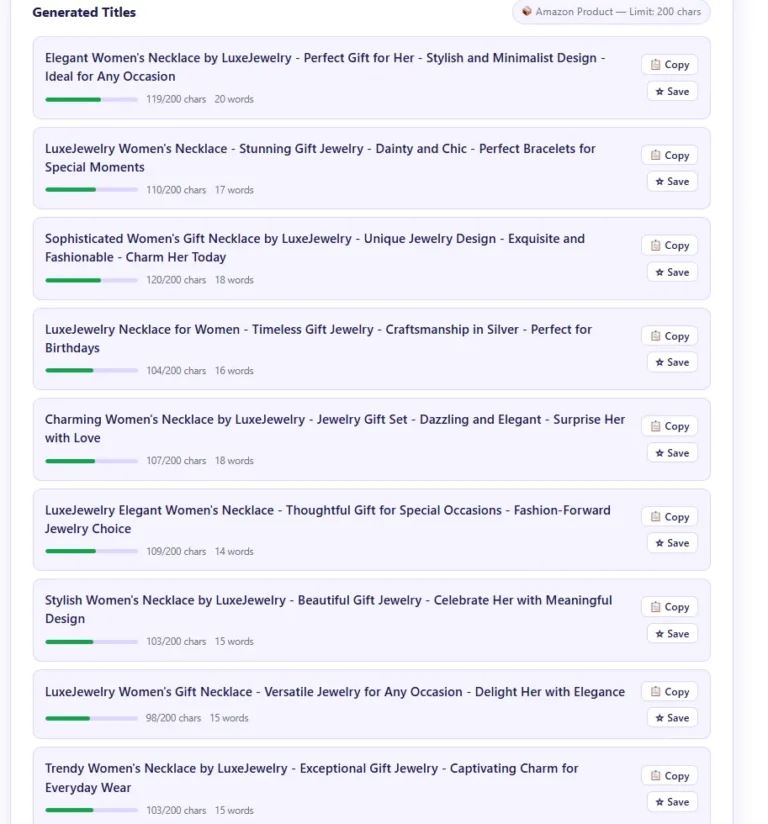 How to create Amazon Listing Titles with Title Generator