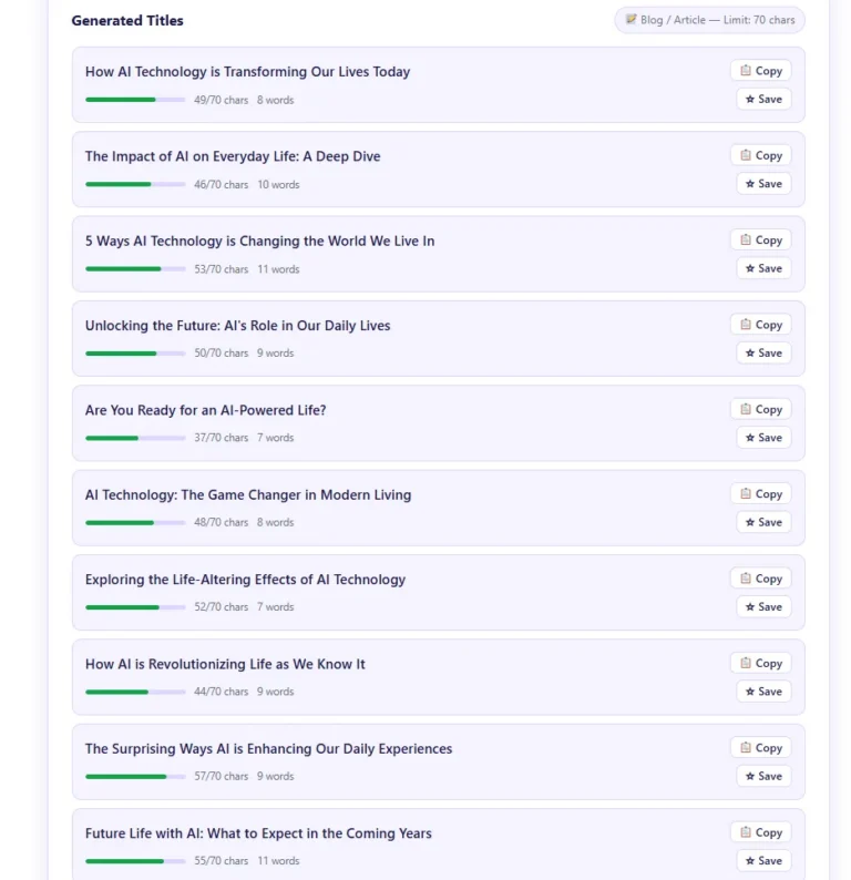 How to create Blog and Articles title with Title Generator
